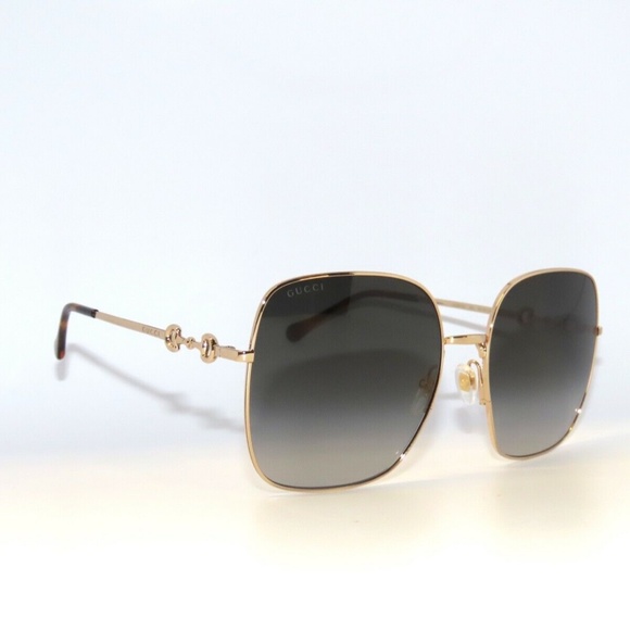 Gucci GG0879S 0879S 001 Gold Gray Gradient Sunglasses - Picture 3 of 5